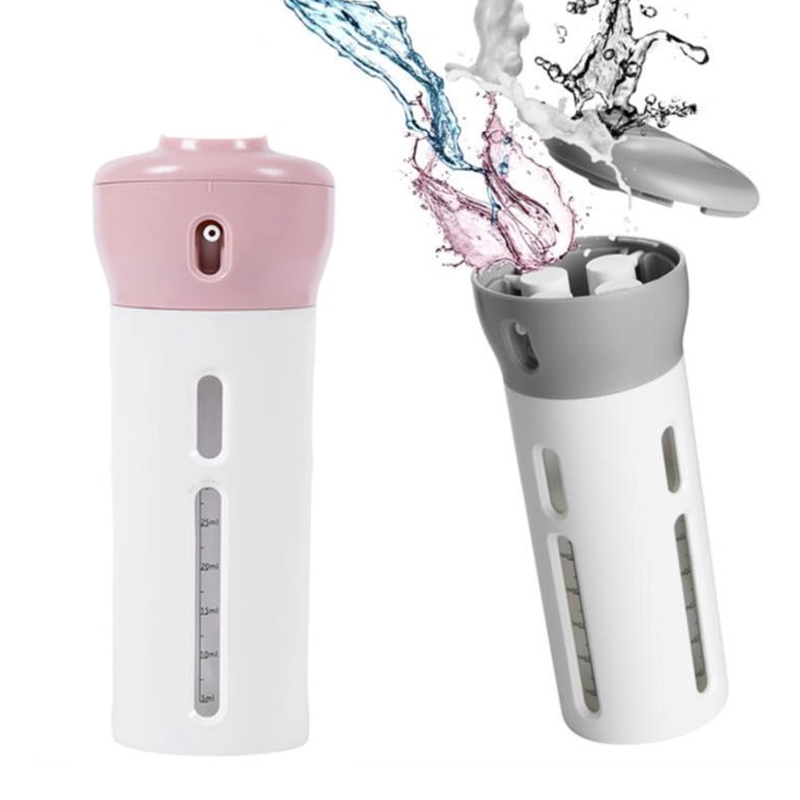 Imagem do produto Dispenser Portátil de Viagem 4 em 1 para Shampoo, Creme e Sabonete