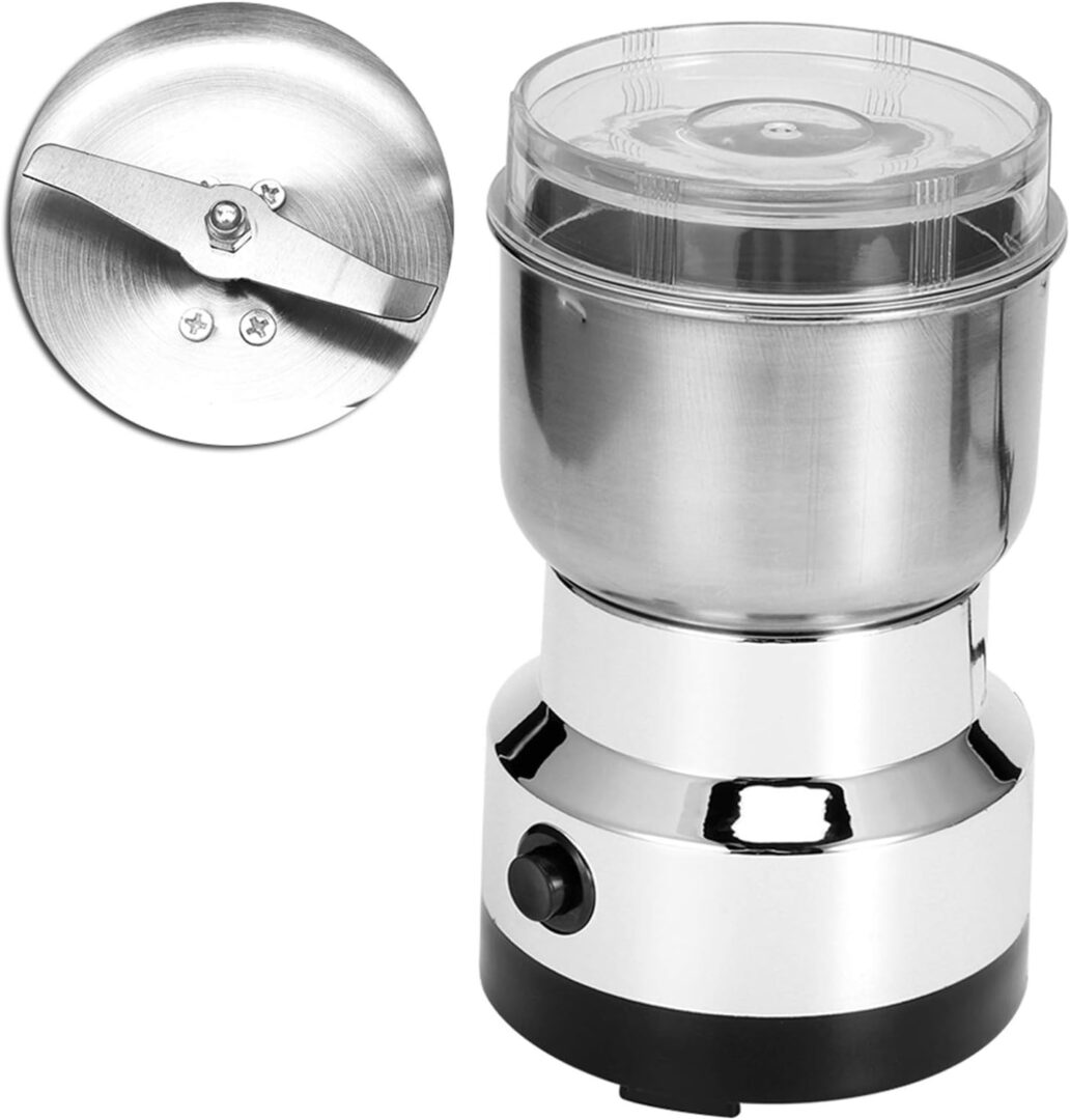 Moedor Elétrico de Café e Grãos Multiuso Triturador Inox com 4 Laminas