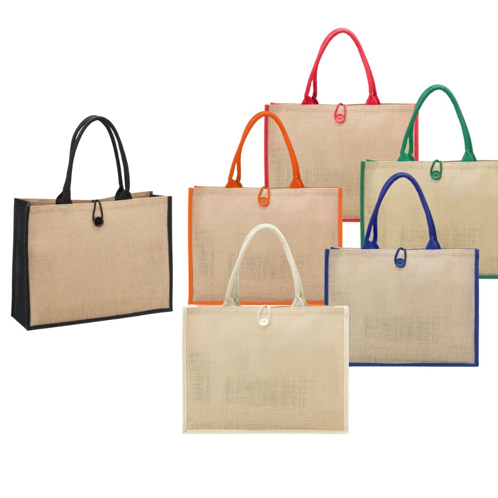 Imagem do produto Bolsa de Praia de Juta Fechamento com Botão