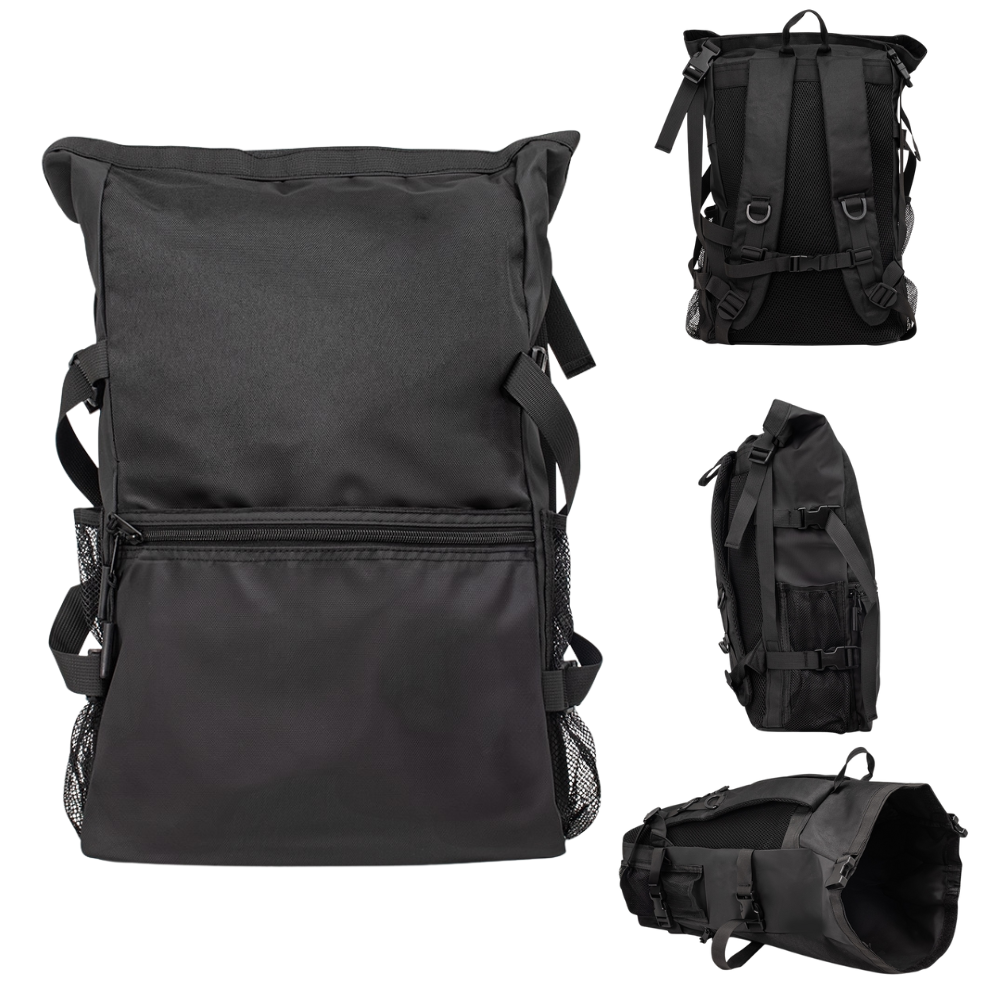 Mochila de Couro Sintético 34 Litros Resistente à Água